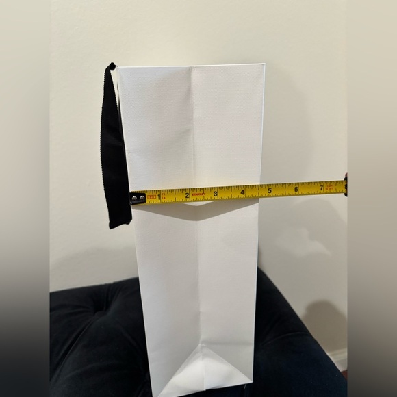 Celine Paris White Shopping bag with Black Straps - Picture 5 of 6
